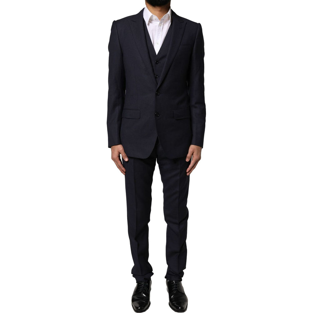 Dolce & Gabbana Black Fantasy MARTINI 3 Piece Formal Suit KOS2277-44