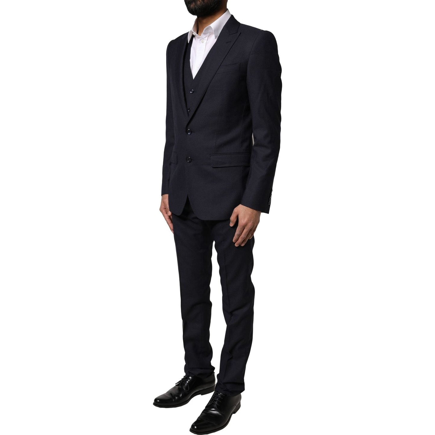 Dolce & Gabbana Black Fantasy MARTINI 3 Piece Formal Suit KOS2277-44