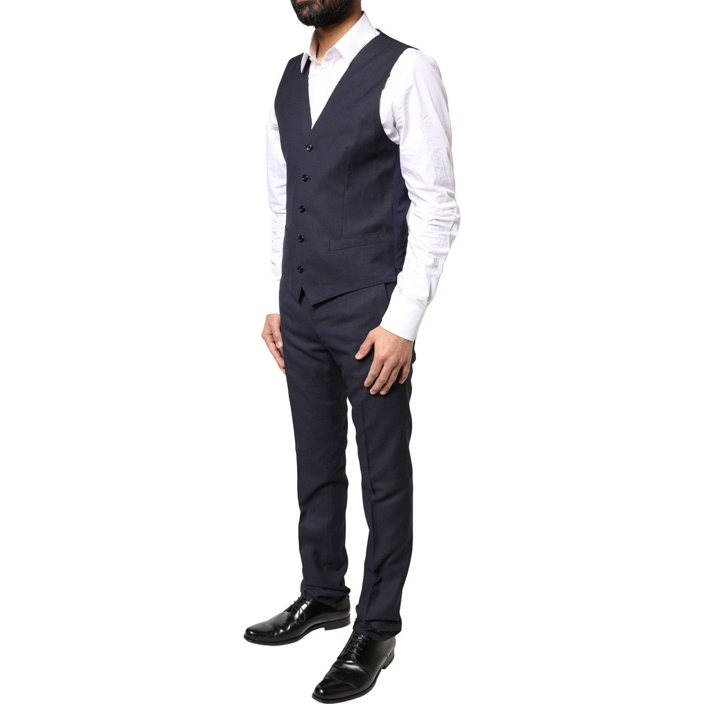 Dolce & Gabbana Black Fantasy MARTINI 3 Piece Formal Suit KOS2277-44