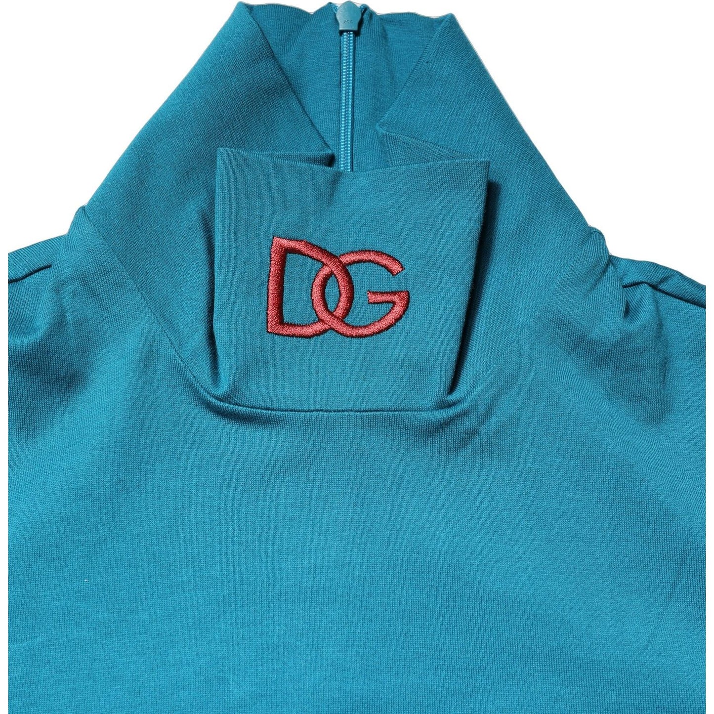 Dolce & Gabbana Blue Cotton Turtleneck Long Sleeves Sweater TSH83658-44