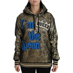 Dolce & Gabbana Im The Queen Jaquard Gold Sweatshirt Hoodie TSH3182-38