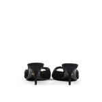 Dolce & Gabbana Black Cotton Sandal DO-8204676-EU37/US7