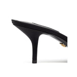 Dolce & Gabbana Black Cotton Sandal DO-8204676-EU37/US7