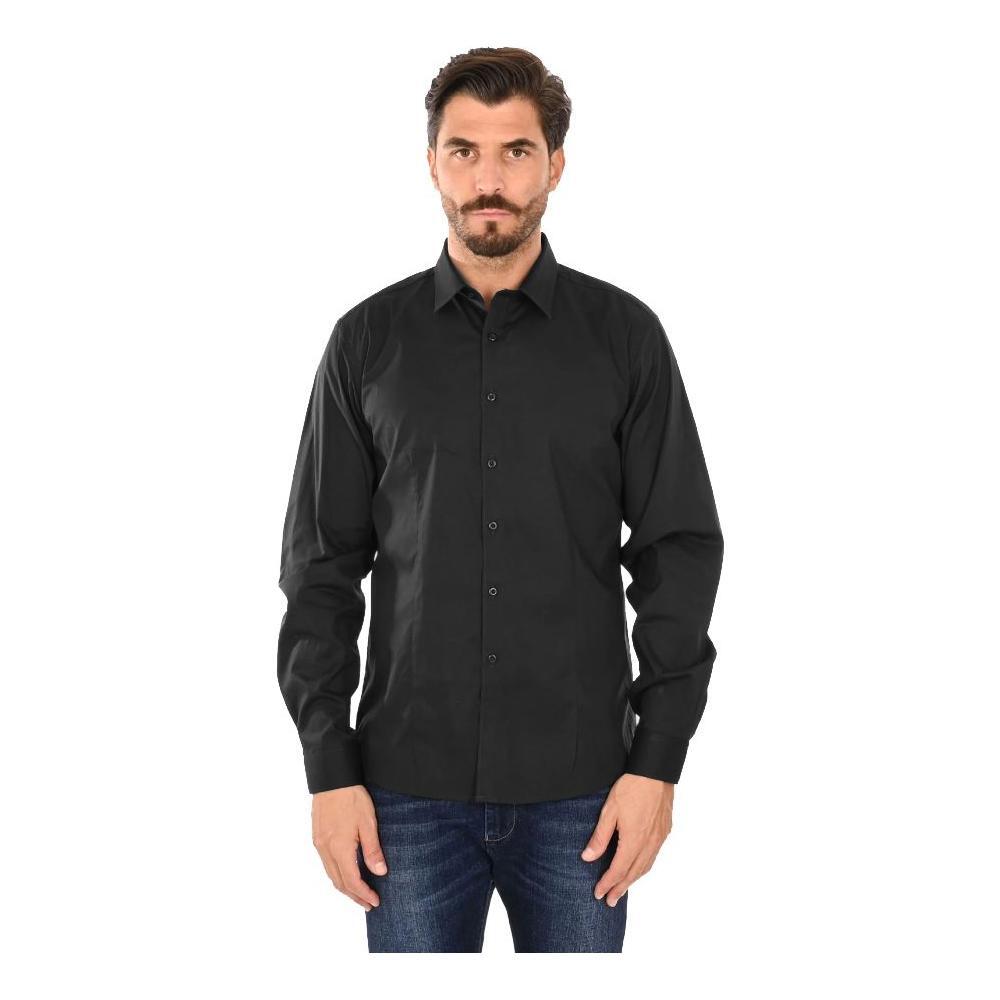 Ballantyne Black Cotton Men's Shirt BA-15080-IT38 | XS