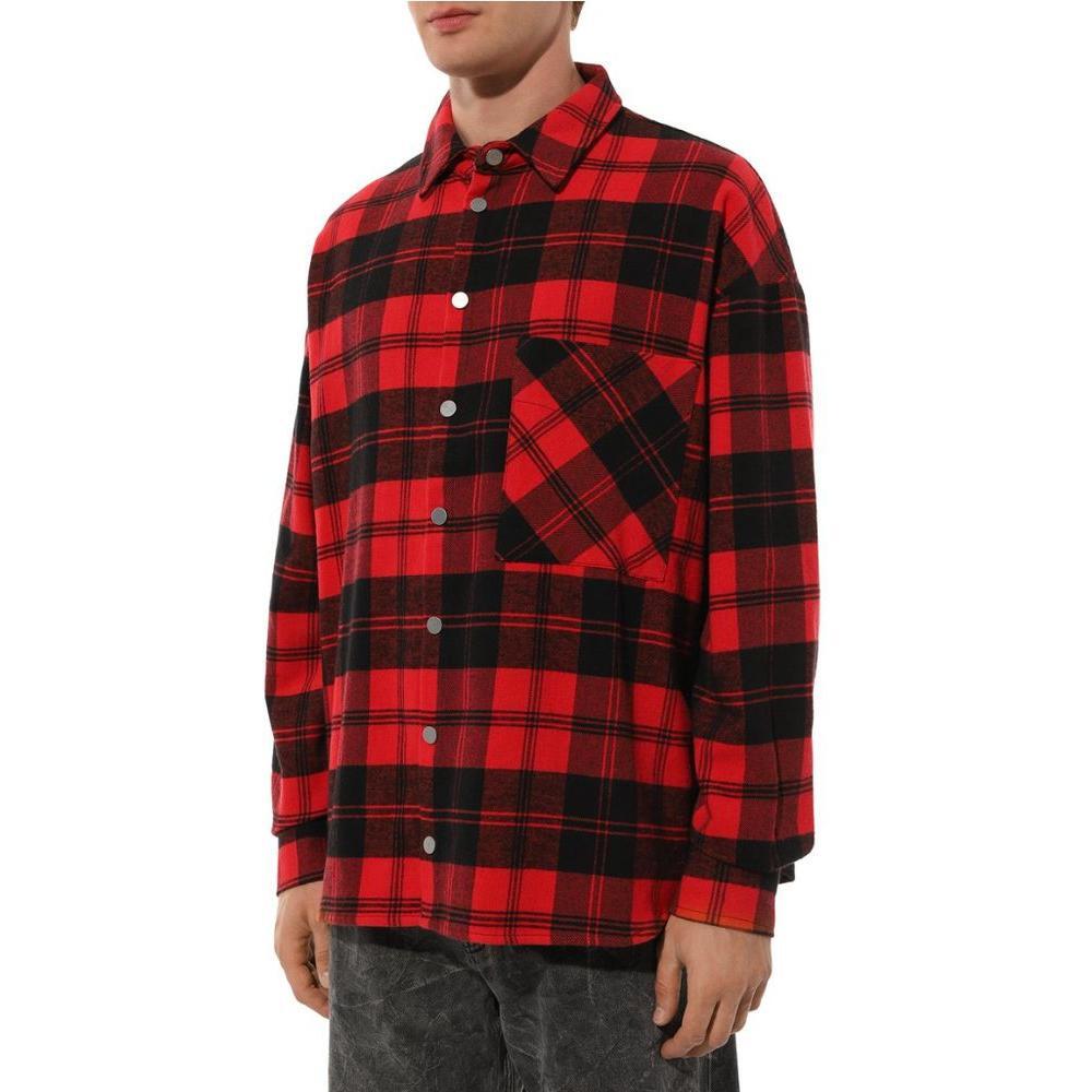 Diego Venturino Red Cotton Jacket DI-15082-XS