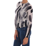Dolce & Gabbana Cardigan Lightweight Silk Paint Stroke Sweater TSH1924-36