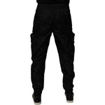 Dolce & Gabbana Black Nylon Cargo Jogger Men Sweatpants Pants PAN75205-48