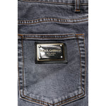 Dolce & Gabbana Dark Gray Cotton Stretch Skinny Denim Jeans PAN75212-48