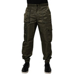 Dolce & Gabbana Dark Green Nylon Cargo Pants PAN75219-48