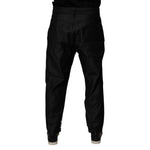 Dolce & Gabbana Black Bandana Cotton Skinny Denim Jeans PAN75266-52