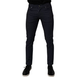 Dolce & Gabbana Dark Blue Cotton Stretch Skinny Denim Jeans PAN75284-44