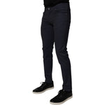 Dolce & Gabbana Dark Blue Cotton Stretch Skinny Denim Jeans PAN75284-44