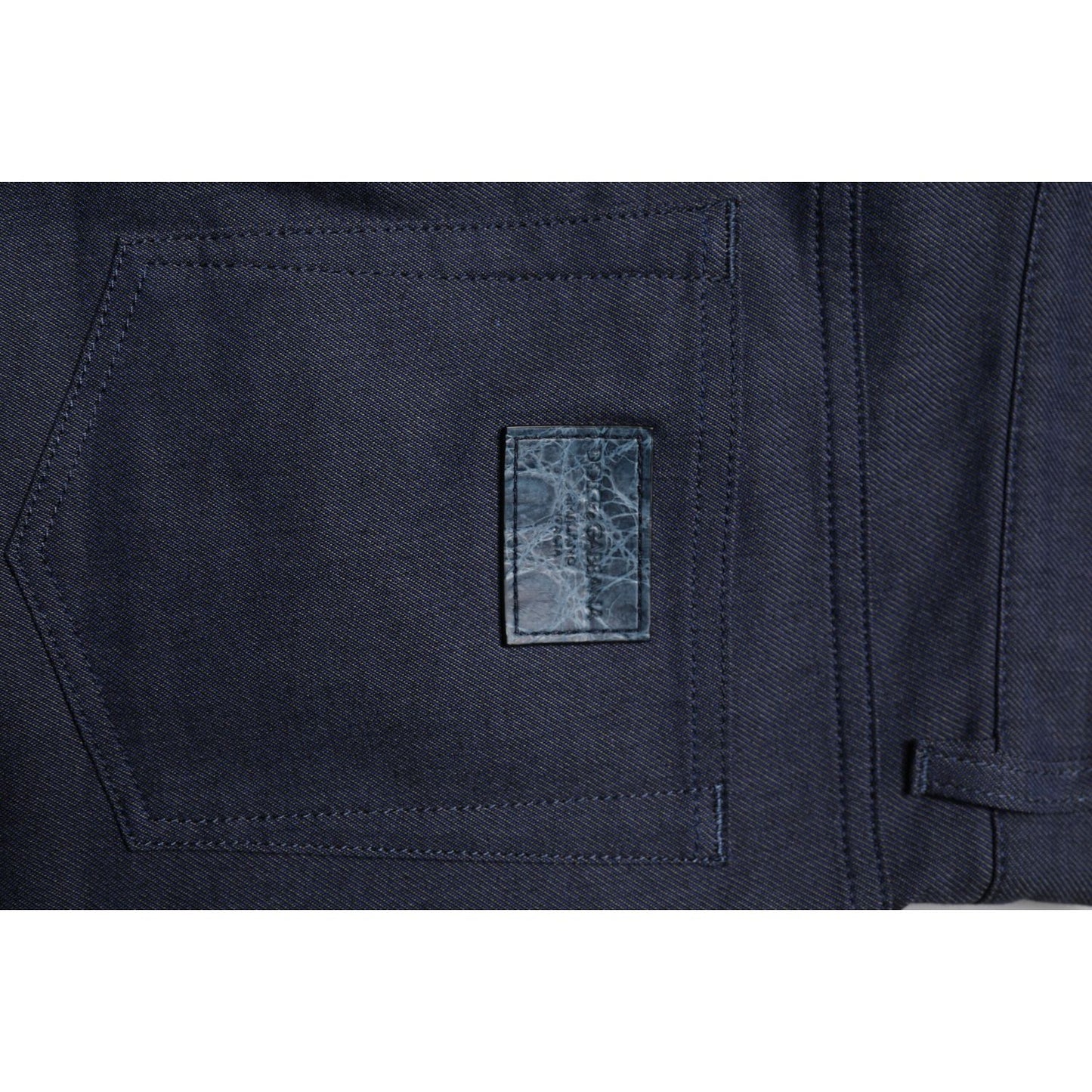 Dolce & Gabbana Dark Blue Cotton Stretch Skinny Denim Jeans PAN75284-44