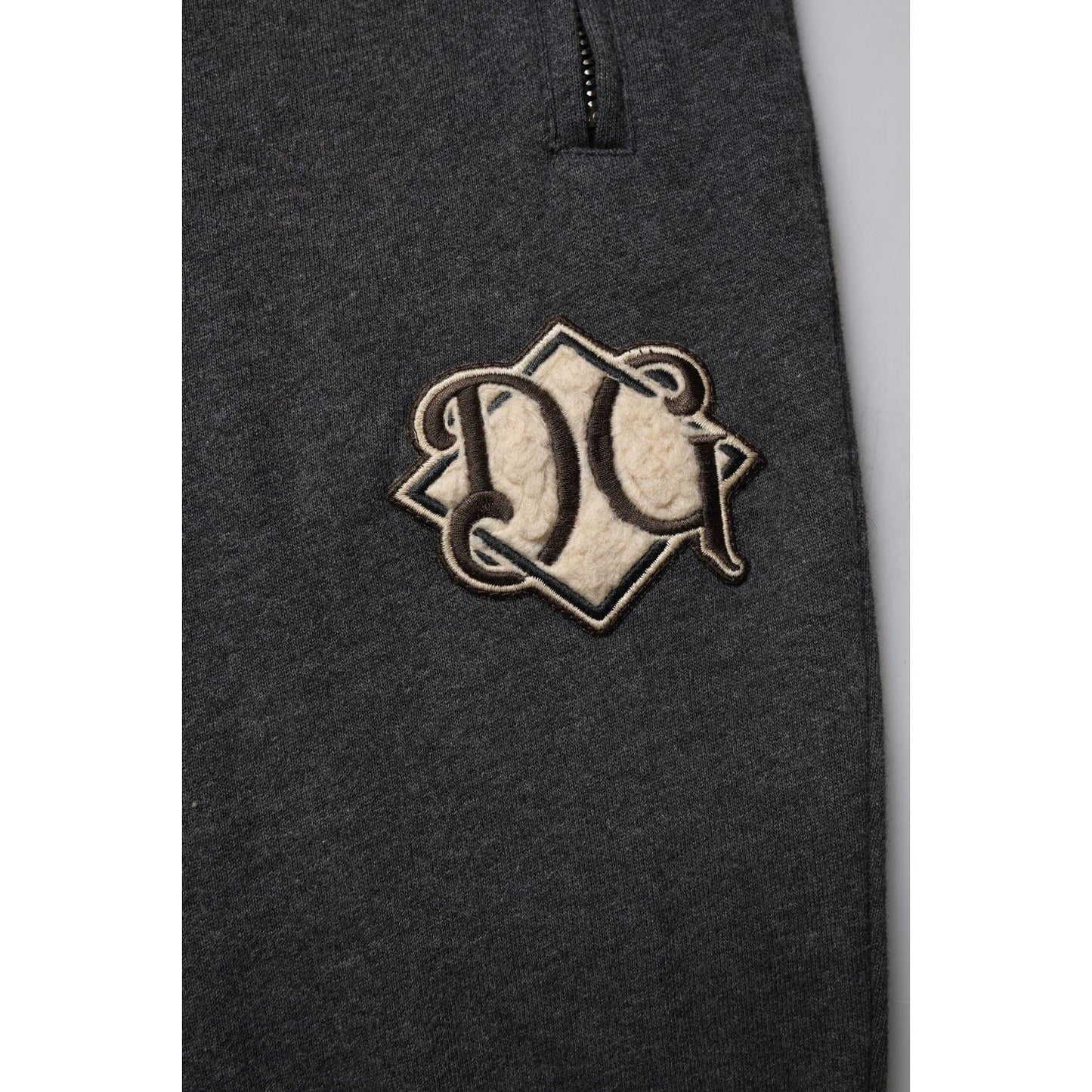 Dolce & Gabbana Dark Gray Logo Cotton Jogger Sweatpants Pants PAN76009-52