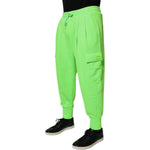 Dolce & Gabbana Neon Green Cargo Jogger Men Sweatpants Pants PAN76074-54