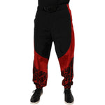 Dolce & Gabbana Black Red Leopard Jogger Sweatpants Pants PAN76108-48