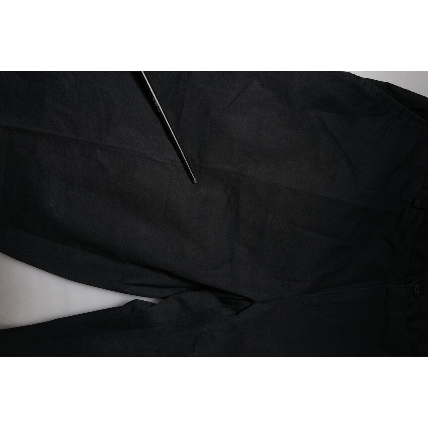 Dolce & Gabbana Black Cotton Stretch Skinny Dress Formal Pants PAN76115-48