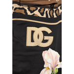 Dolce & Gabbana Black Floral Cotton Jogger Sweatpants Pants PAN76180-48