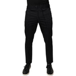 Dolce & Gabbana Dark Blue Cotton Men Jogger Sweatpants Pants PAN76182-44