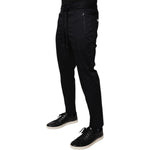 Dolce & Gabbana Dark Blue Cotton Men Jogger Sweatpants Pants PAN76182-44