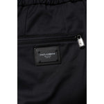 Dolce & Gabbana Dark Blue Cotton Men Jogger Sweatpants Pants PAN76182-44