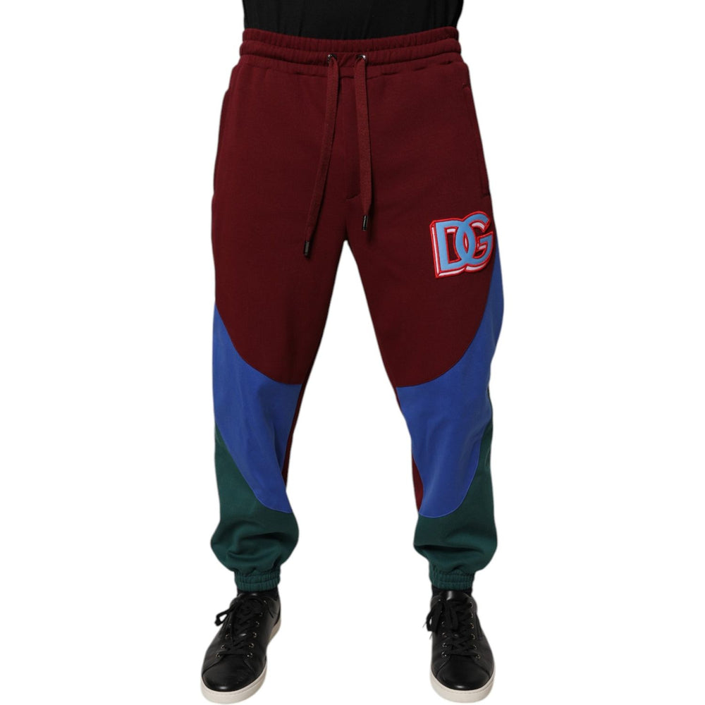 Dolce & Gabbana Multicolor Cotton Men Jogger Sweatpants Pants PAN76184-48