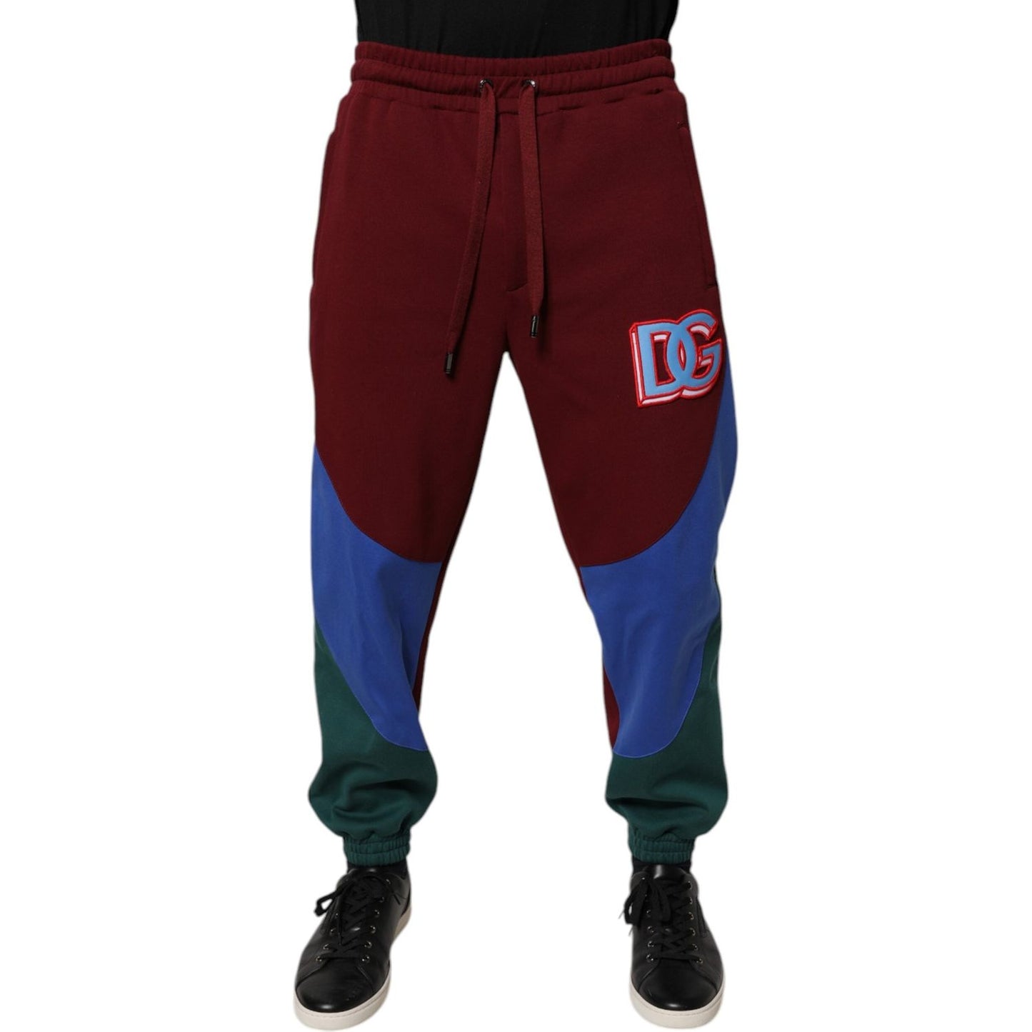 Dolce & Gabbana Multicolor Cotton Men Jogger Sweatpants Pants PAN76184-48
