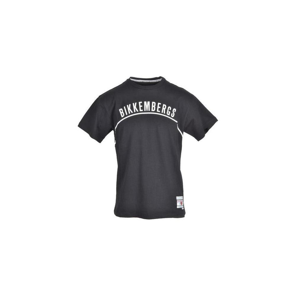 Bikkembergs Black Cotton T-Shirt BI-1337-XL