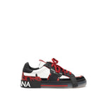 Dolce & Gabbana Black And White Leather Sneaker DO-818366720013799-EU46/US12