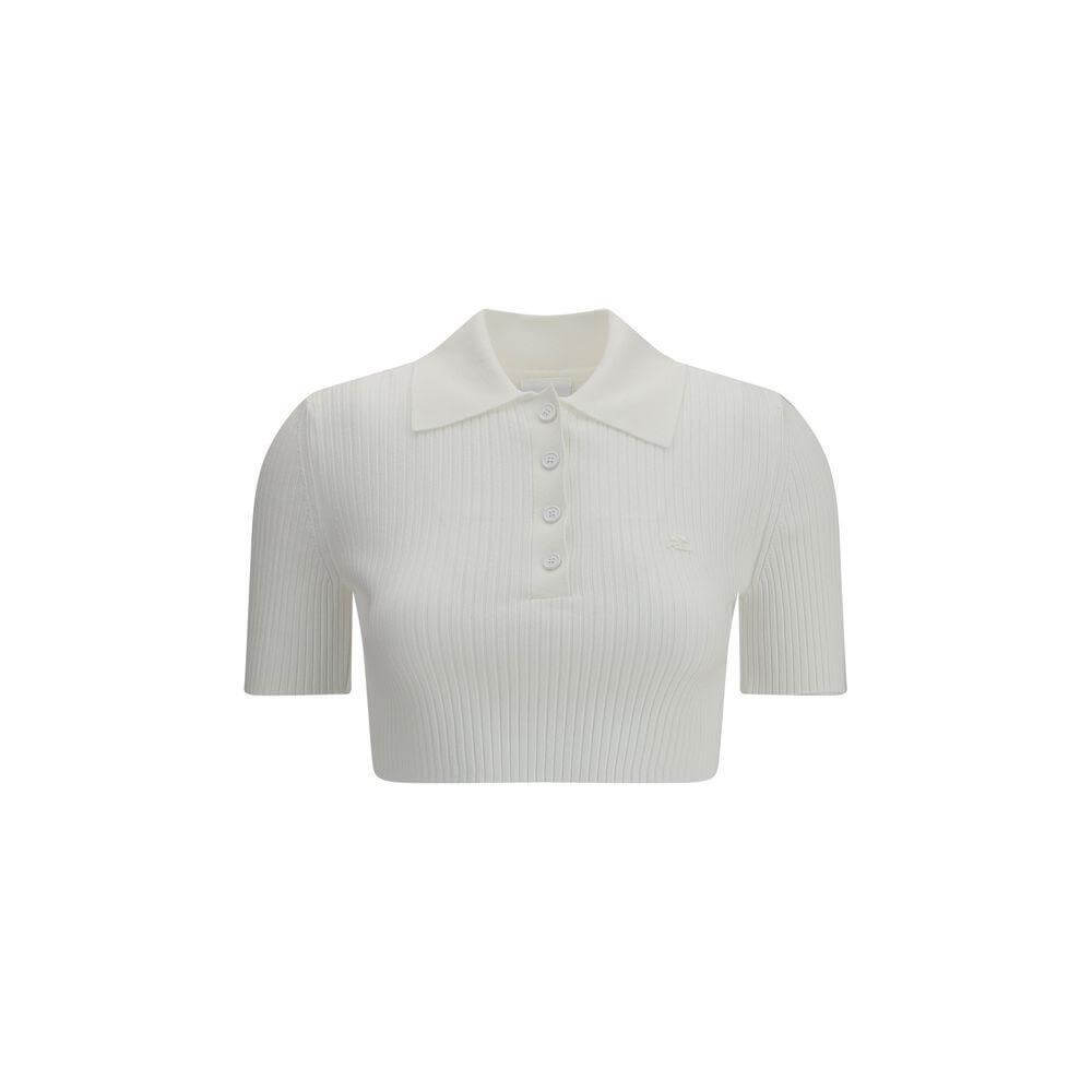 Courrèges Cropped Polo Shirt CO-125MPO046FI00010001-M