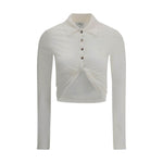 Courrèges Polo with twisted detail CO-225JPO048JS01930001-M