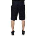Dolce & Gabbana Dark Blue Cotton Bermuda Sweatshorts Shorts PAN75721-46