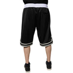 Dolce & Gabbana Black White Men Bermuda Sweatshorts Shorts PAN75728-44