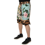 Dolce & Gabbana Multicolor Floral Print Men Bermuda Shorts PAN75751-44
