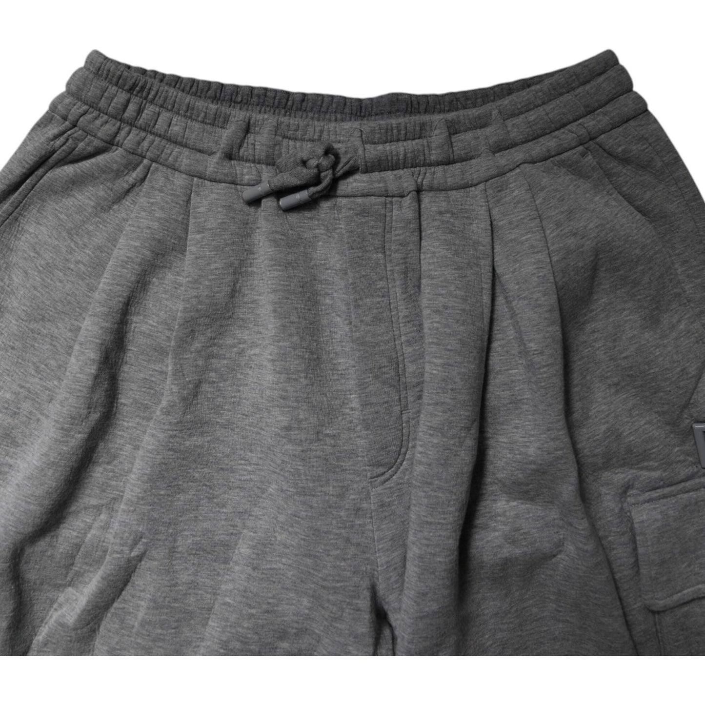 Dolce & Gabbana Gray Cotton Cargo Bermuda Sweatshorts Shorts PAN76050-48