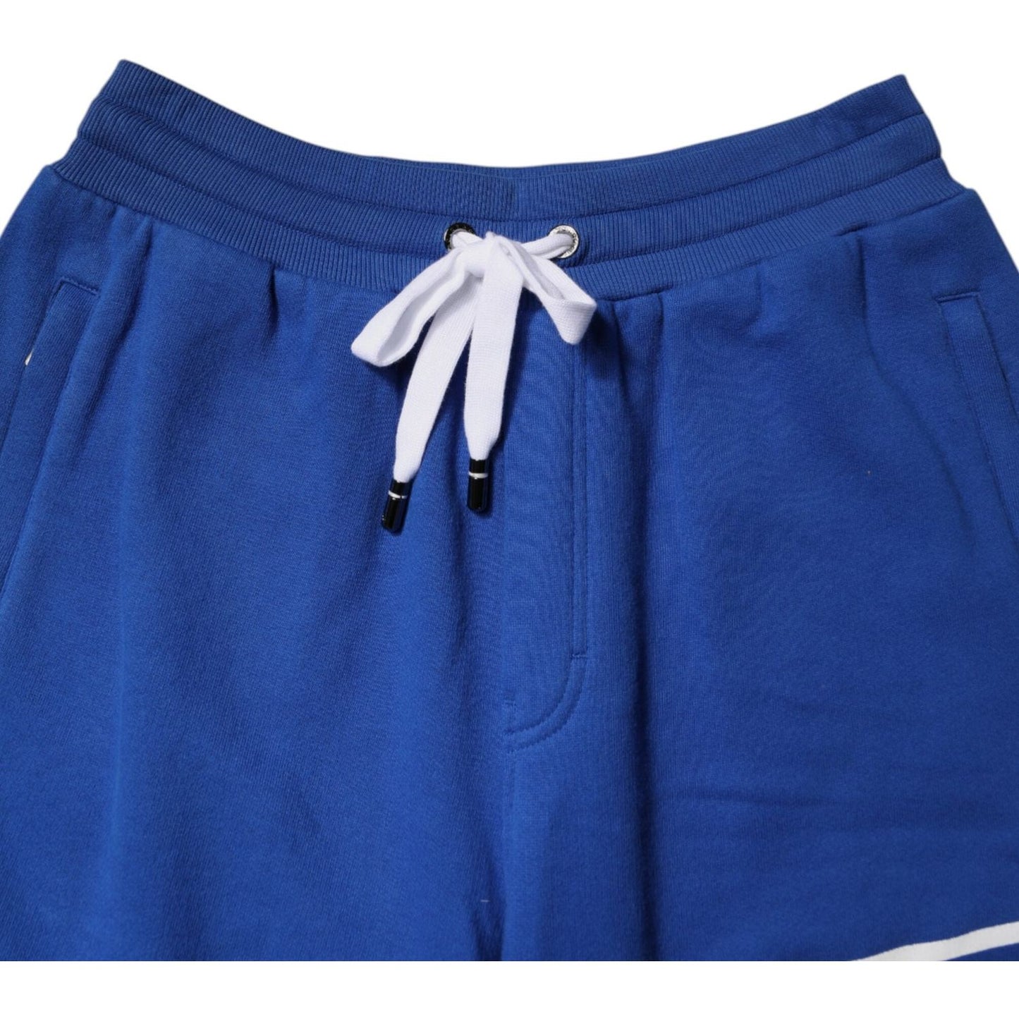 Dolce & Gabbana Blue Logo Cotton Bermuda Sweatshorts Shorts PAN76169-48