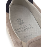 Brunello Cucinelli Gray Leather Sneaker BR-739766220011147-44