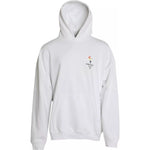 Balenciaga White Cotton Logo Hooded Pullover Oversize Sweater TSH84989-XS