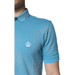 Dolce & Gabbana Blue Cotton Crown Collared Men Polo T-shirt TSH90007-46