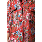 Dolce & Gabbana Red Floral Jacquard Button Down Coat Jacket JKT41384-38