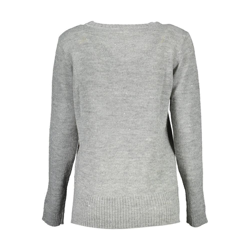 U.S. POLO ASSN. Silver Wool Women Sweater US-2119-L