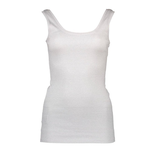 Silvian Heach White Cotton Women's Tank Top