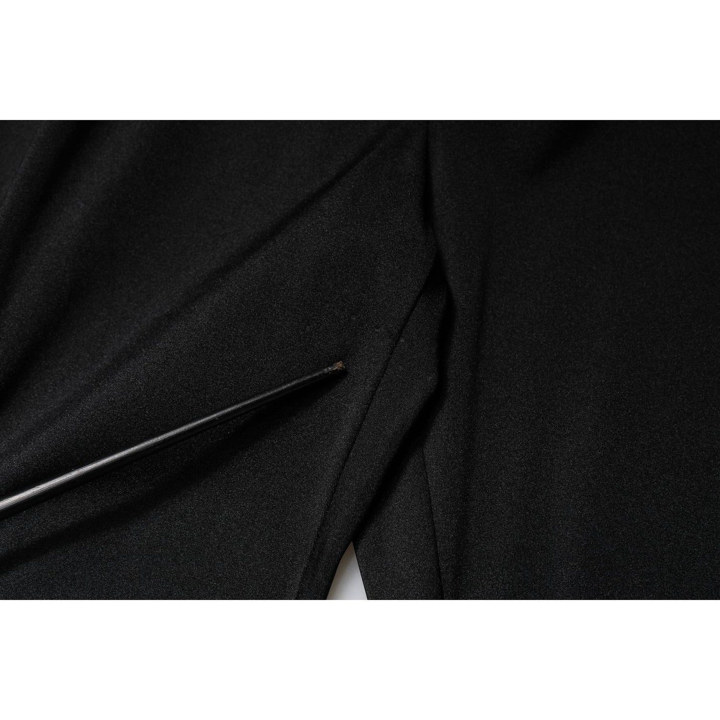 Dolce & Gabbana Black Nylon High Waist Slim Fit Pants PAN76157-46