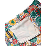 Dolce & Gabbana Multicolor Floral Lace High Waist Mini Skirt SKI2079-36