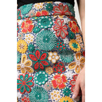 Dolce & Gabbana Multicolor Floral Lace High Waist Mini Skirt SKI2079-36