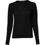 Dolce & Gabbana Black Wool Knit Crew Neck Pullover Sweater TSH87159-38