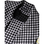 Dolce & Gabbana Black White Monochrome Patterned Floral Cape Jacket TSH90084-36