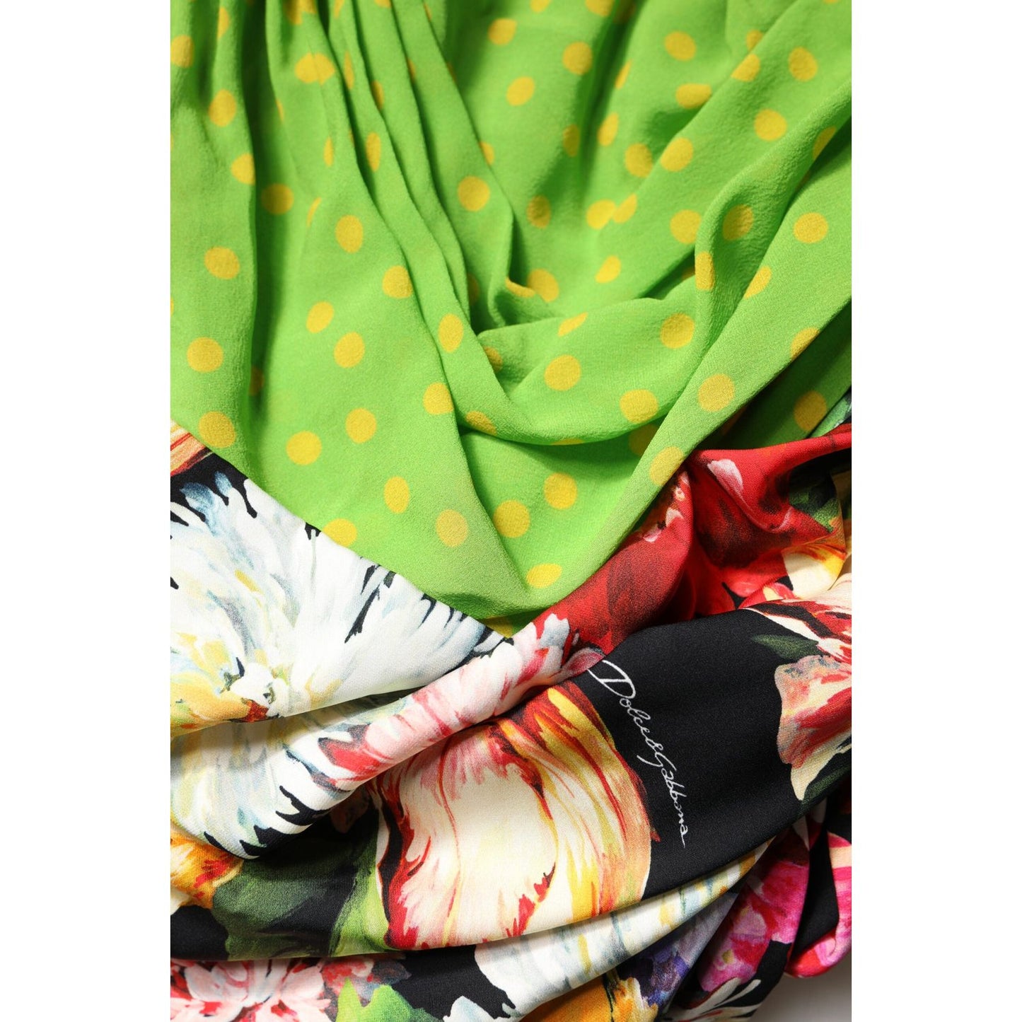 Dolce & Gabbana Multicolor Floral Patchwork Fitted Mini Dress TSH90085-38