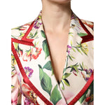 Dolce & Gabbana Multicolor Floral Double Breasted Jacket TSH90086-36