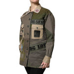 Dolce & Gabbana Military Green Cotton Button Down Jacket TSH90087-36